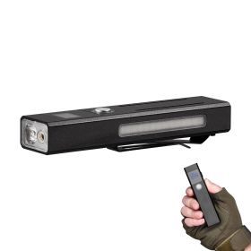 EDC Flat Flashlight, 3-in-1 High Lumens LED Flashlight with Green Beam, IPX4 Waterproof Rechargeable Flash Light for Office Presentation, Hiking