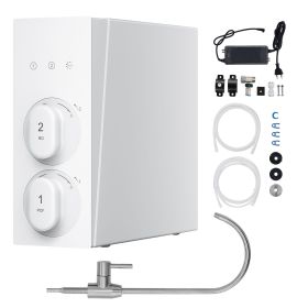 Reverse Osmosis System, 400 GPD 8-stage Tankless Reverse Osmosis Water Filter, Under Sink Water Filtration System, 2:1 Pure to Drain, Reduces TDS