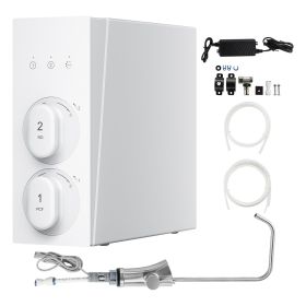Reverse Osmosis System, 600 GPD 8-stage Tankless Reverse Osmosis Water Filter, Under Sink Water Filtration System with Smart Display Faucet